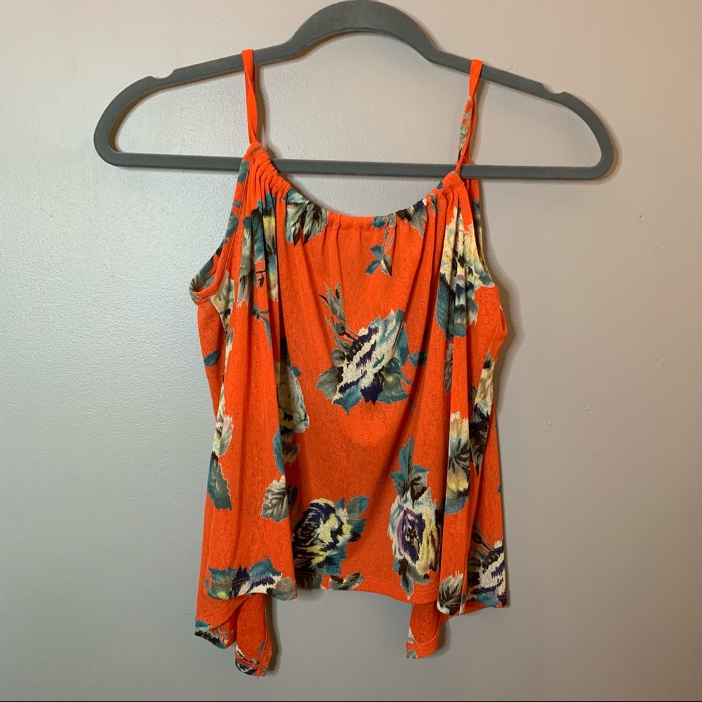 Mind Code Floral Open Back Tank Top - Picture 5 of 12